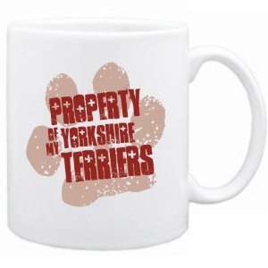  New  Property Of My Yorkshire Terriers  Mug Dog: Home 