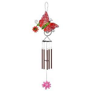  Sunset Vista Whispering Wings Butterfly Wind Chime, 36 