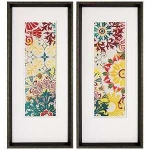   Set of 2 Attraction I/II 28 High Framed Wall Art: Home & Kitchen