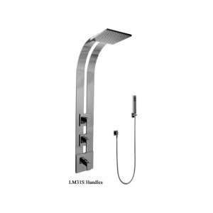  Graff GE2.020A LM31S PC Square Thermostatic Ski Shower Set 