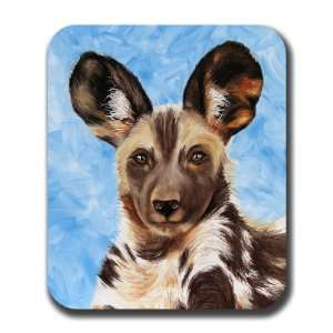  African Wild Dog Art Mouse Pad 