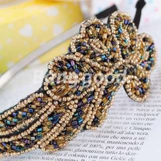   Trendy Bling Angel Beads Wing Headband Hair Clip Band Party Lady Gift