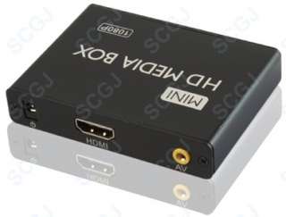 New Mini Full HD 1080P Composite Video Audio Media Player USB MKV Free 