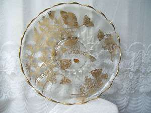 50th Anniversary Silver City Gold on Crystal Bowl Plate  