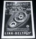1937 Ad Link Belt Automatic Coal Stoker Heat Furnace  