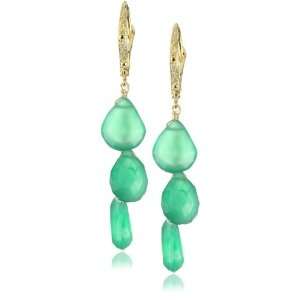  Mary Louise Green Onyx Earrings: Jewelry