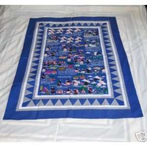  100% Handmade Quilt (wall hanging lifestyle): Home 