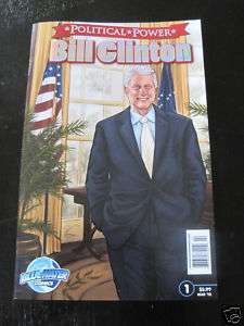 POLITICAL POWER Bill Clinton comic book RARE FOIL!  