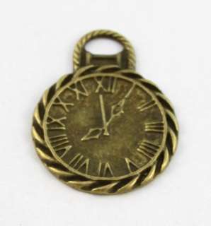 10pcs Antiqued bronze clock charms A13476B  