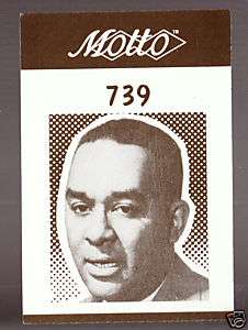 RICHARD WRIGHT Author 1987 MOTTO BOARD GAME CARD #739  