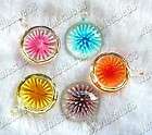 wholesale 24x multicolour murano glass symbol pendants  