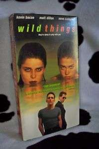 WILD THINGS Kevin Bacon Matt Damon Neve Campbell VHS 043396022867 