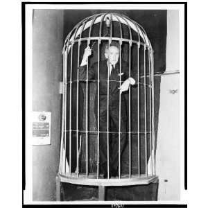  Jean Cocteau, huge bird cage,Paris 1961,Theatre forain 