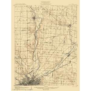  USGS TOPO MAP DAYTON QUAD OHIO (OH) 1906