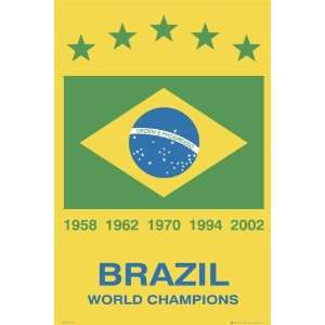 BRAZIL WORLD CHAMPIONS POSTER
