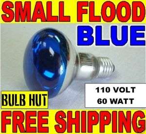 60 WATT SMALL FLOOD LIGHT BULB LAMP BLUE RECESSED  