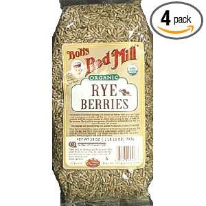 Bob?s Red Mill Rye Berries, 28 Ounce (Pack of 4):  Grocery 