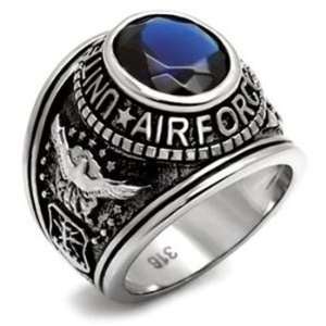    ISADY Paris Mens Ring US Air Force in Stainless Steel Jewelry