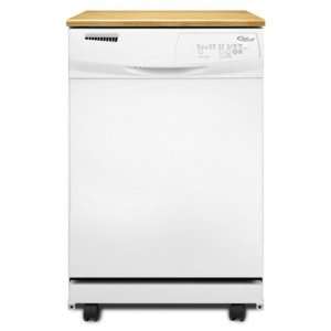  Whirlpool 24 In. White Tall Tub Portable Dishwasher 