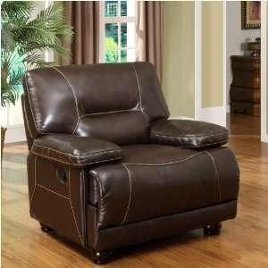   Leather Recliner in Dark Brown By Abbyson Living: Home & Kitchen