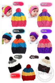 Infant Knit Hats Kids Children Soft Caps Costume Cute  