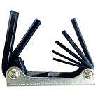 tool 71400 folding hex key wrench set 1 8 to 3 8 in metal holder 
