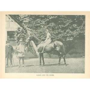  1894 Print Race Horse Ladas His Jockey 