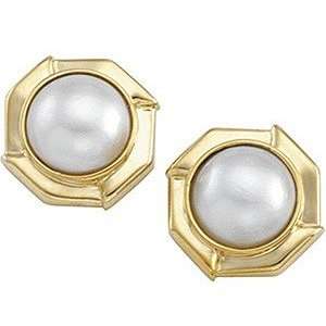  Expressive Cultured Pearl Earrings in 14 kt Yellow Gold 