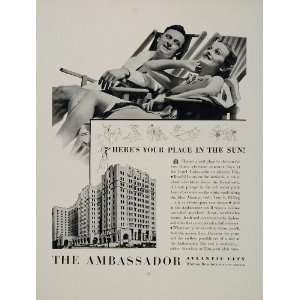  1936 Ad Ambassador Hotel Atlantic City New Jersey William 