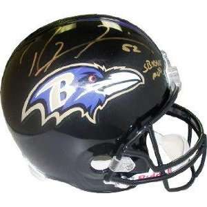 : Ray Lewis signed Baltimore Ravens Full Size Replica Helmet SB XXXV 