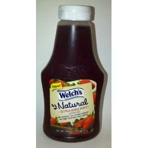 Welchs Natural Strawberry Spread 19.8oz (Single Bottle)   All Natural 