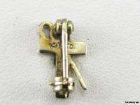 WHITE SHRINE JERUSALEM   14k Gold Masonic Cross PIN  