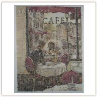 Coffee Time   PREORDER COMPLETED FINISHED CROSS STITCH  