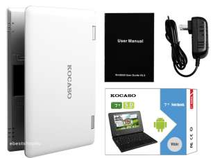   Notebook Laptop + Case & Mouse 4GB HD 32 Bit White 608938986542  