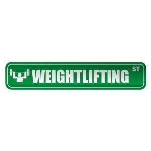   WEIGHTLIFTING ST  STREET SIGN SPORTS: Home Improvement