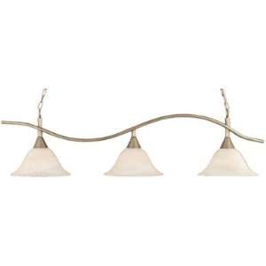   Table Light Brushed Nickel Swoop Bar 14 Alabaster: Sports & Outdoors