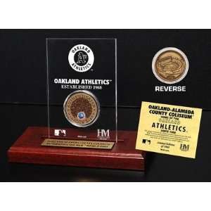  Oakland Alameda County Coliseum Infield Dirt Coin Etched 