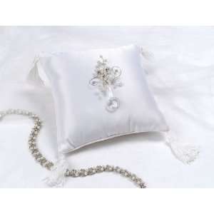   Ring Pillow Silver Wedding Ceremony Accessories