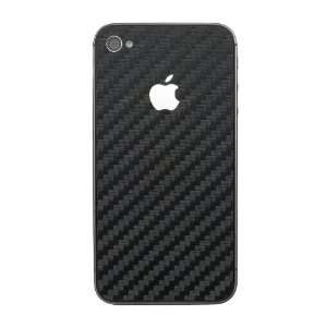  Carbon Fiber Black Wrap for Apple iPhone 4   Bumper and 