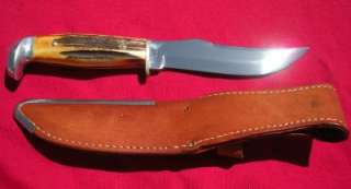 OLD CASE XX USA 523 5 STAG HUNTING KNIFE MINT SUPER  