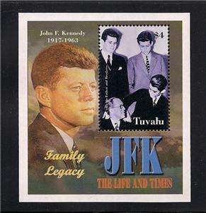 John F Kennedy JFK Stamps Sheet Mint Tuvalu 908  