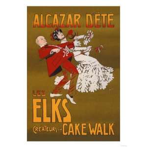 Alcazar Dete Les Elks, Createurs du Cake Walk Giclee Poster Print 