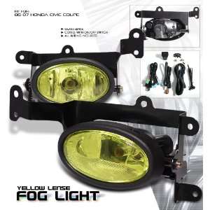   Civic 2Dr W/Wiring Kit Yellow Fog Light Kit Performance: Automotive