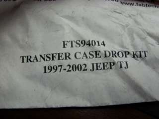 UP FOR SALE IS A NEW JEEP WRANGLER TJ FABTECH TRANSFER CASE DROP KIT.