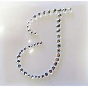 Rhinestone Initial Applique Sticker   Letter T: Everything 
