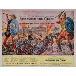  1956 Movie Ad Alexander the Great Richard Burton Battle 