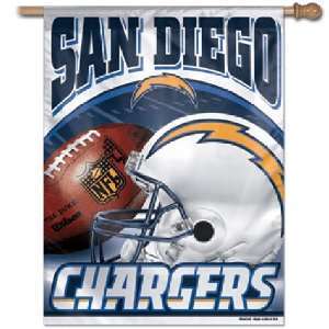  San Diego Chargers NFL Vertical Flag (27x37): Sports 
