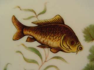 Vntg. FISH PLATE NAAMAN  RUSTIC CABIN  CARP  FLY FISH  