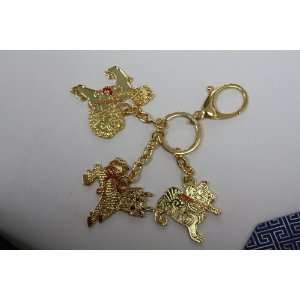   Guardians with Sword, Lasso and Hook Key Ring 
