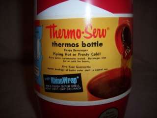 Thermo serv 1 QT lined Bud Budweiser Thermos bottle NEW  